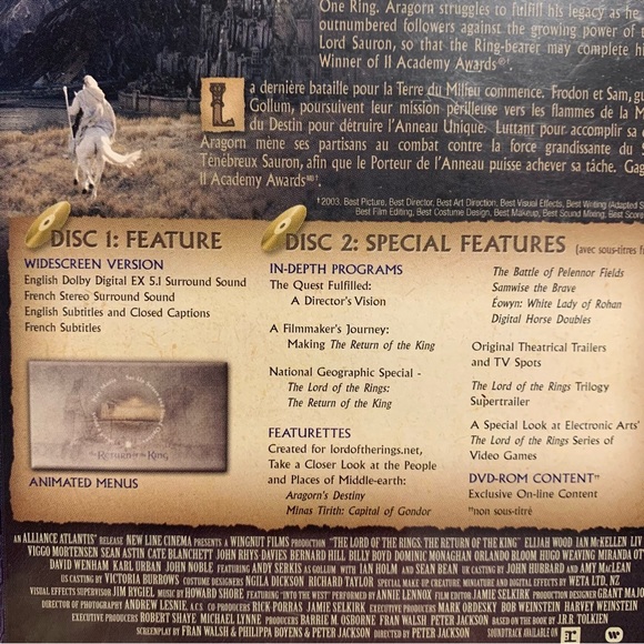 ☄️2/$15☄️Lord of the Rings. Return of the King - Picture 4 of 4